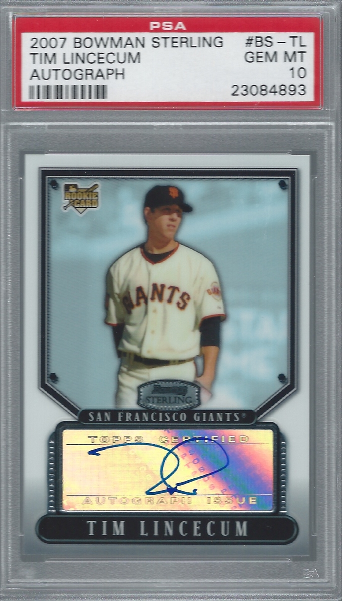 その他 Lincecum 2007 Upper Deck UD Black auto Upper Deck Tim Lincecum Baseball Sports Trading Cards